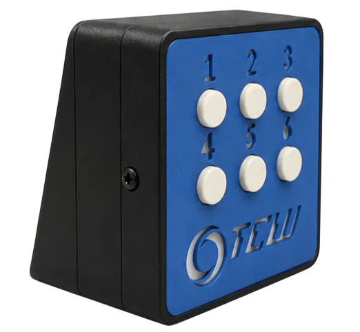 T3945 — Botoeira Ethernet/Wi-Fi com 6 teclas